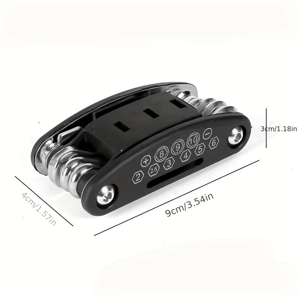 16-in-1 Socket Wrench Set, Non-Slip Rotating Head. Durable Stainless Steel for Home & Car Repairs. Easy & Universal Tool.