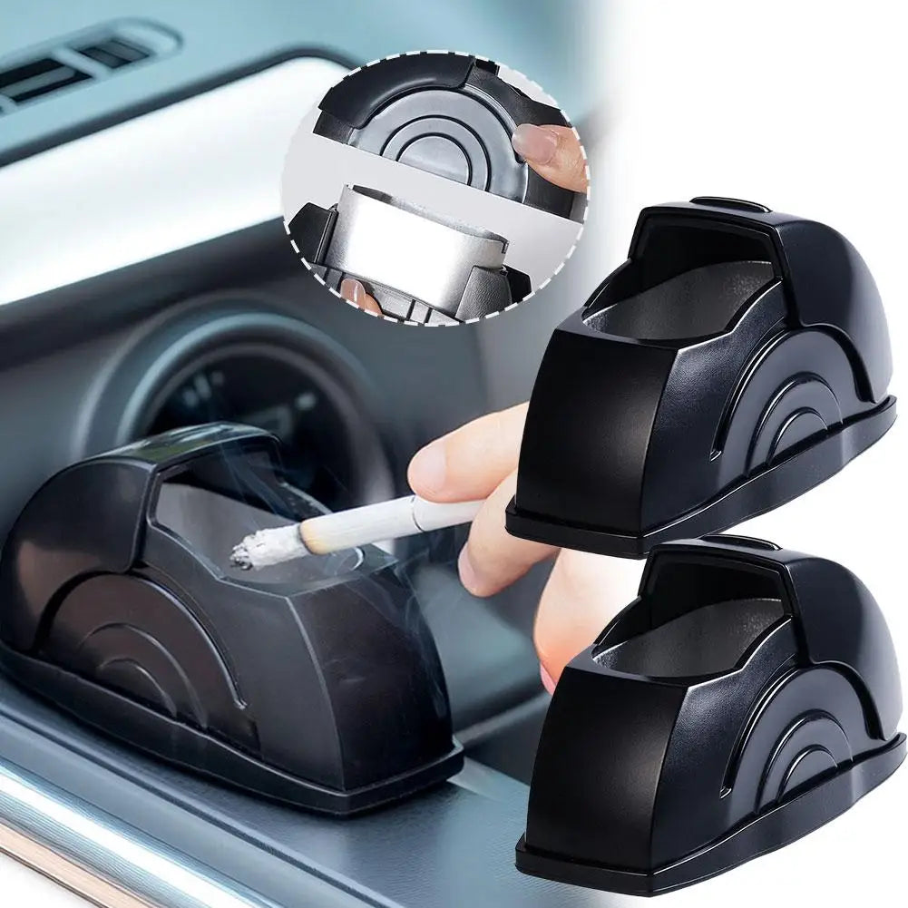 Car Ashtray Cigarette Ashtray Cup Car Door Device Mokeless Ash Tray With Lid Portable Universal Ashtray Auto Accessories