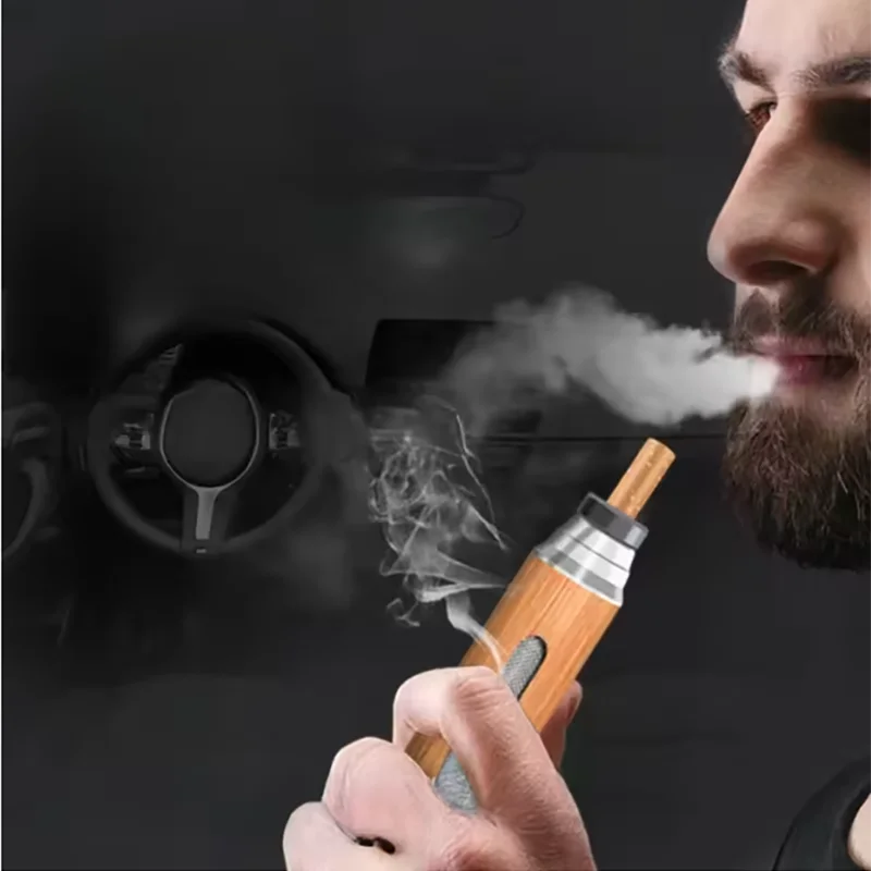 Auto Car Ashtray Car Interior Decoration Dust-free Smoking Ash Holder Wood Creative Filter Anti Tool Soot-flying Ashtray